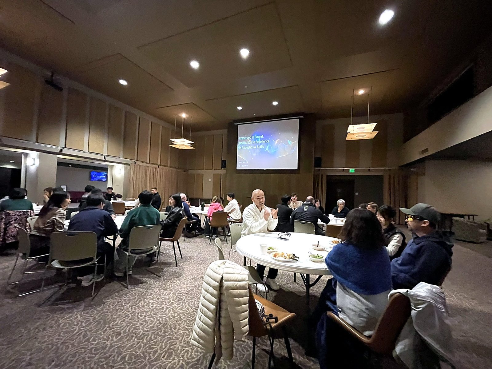 Audience at the community talk